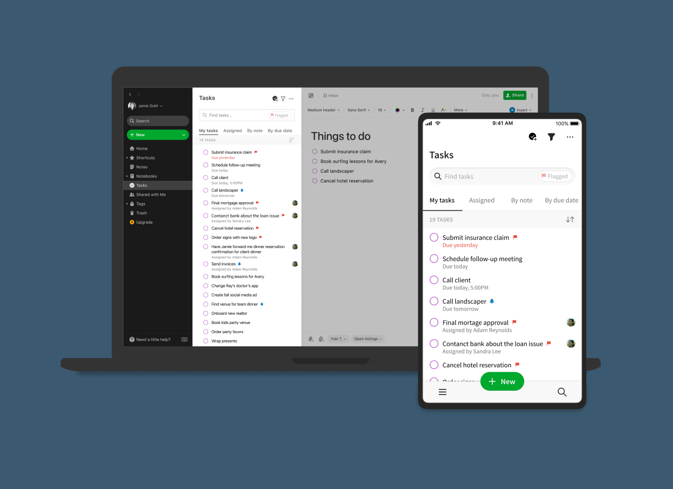 Evernote Tasks Product Design