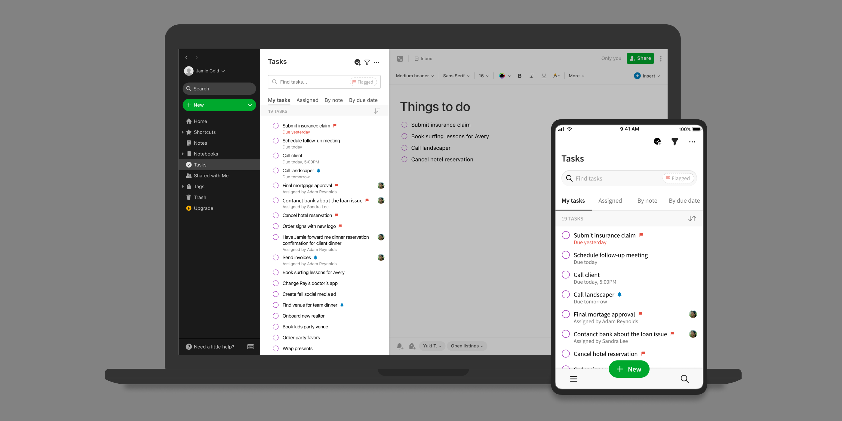 Evernote Tasks Product Design Manager